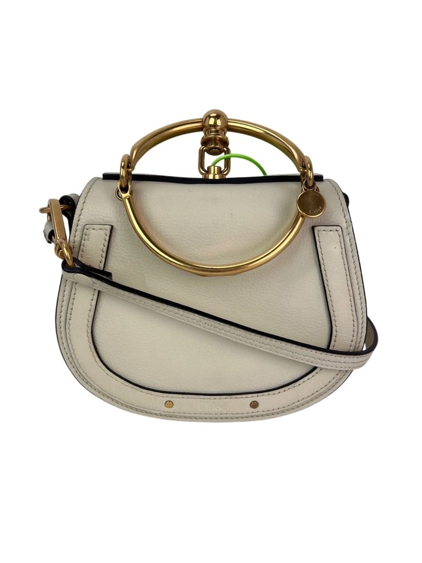 Chloe Nile Small Beige Leather Wrist Crossbody Bag - 2