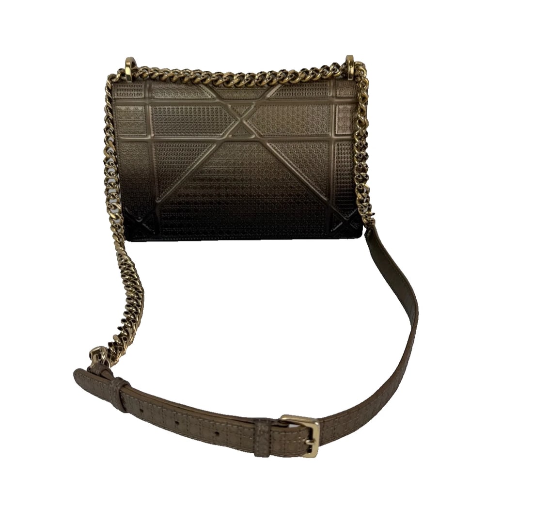 Christian Dior Diorama Cannage Embossed Calfskin Ombre Crossbody Bag - 3