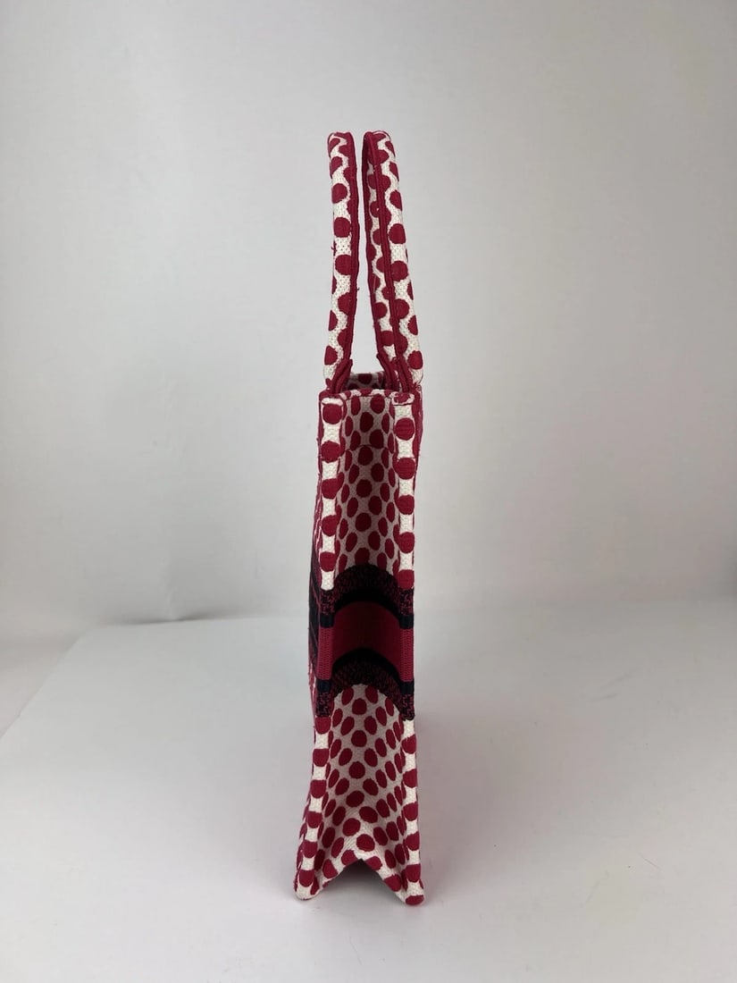 Christian Dior Canvas Dior Amour Dots Vertical Book Tote - 5