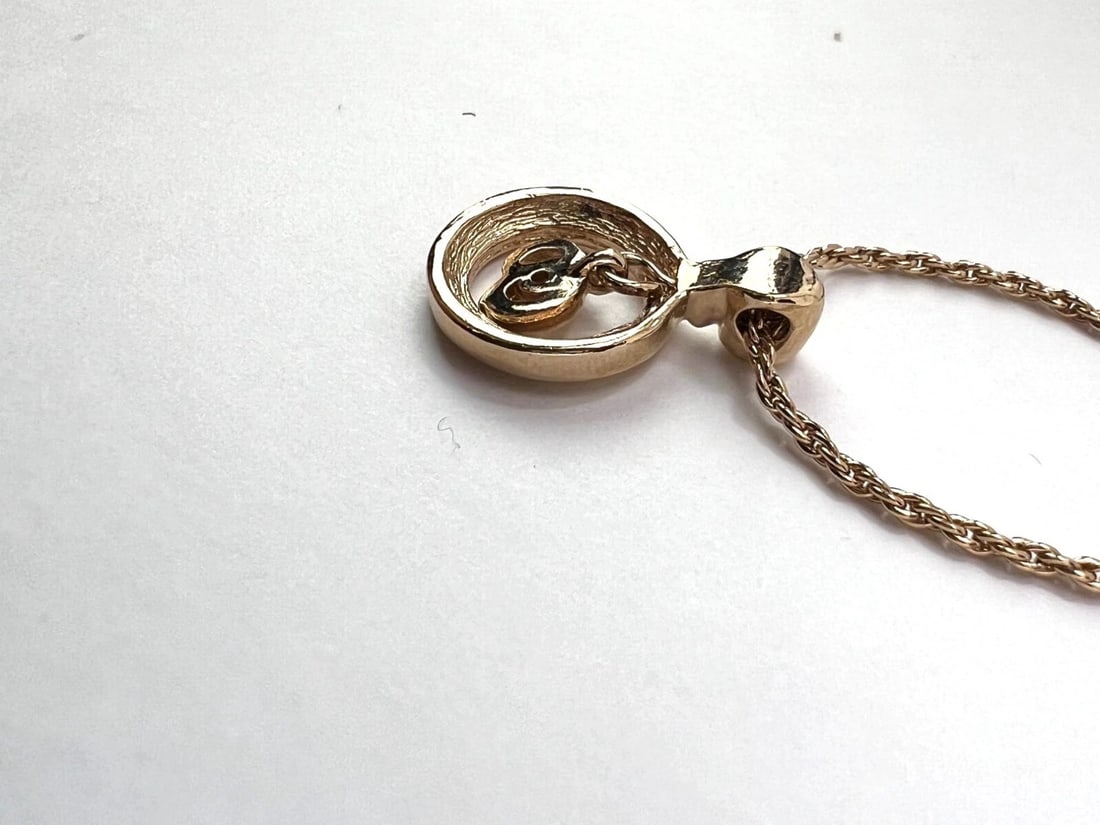Christian Dior Round Crystal Pendant Charm Necklace - 11