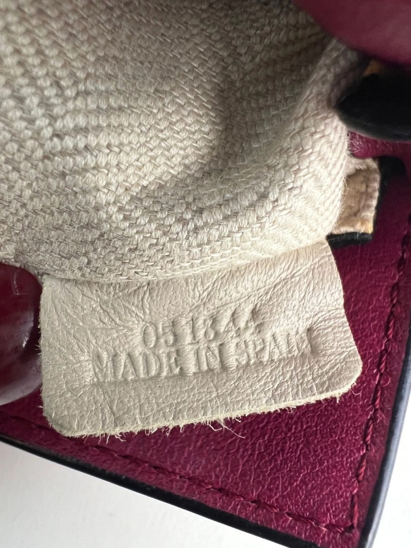 Loewe Calfskin Mini Crimson Puzzle Crossbody Hand Bag - 4