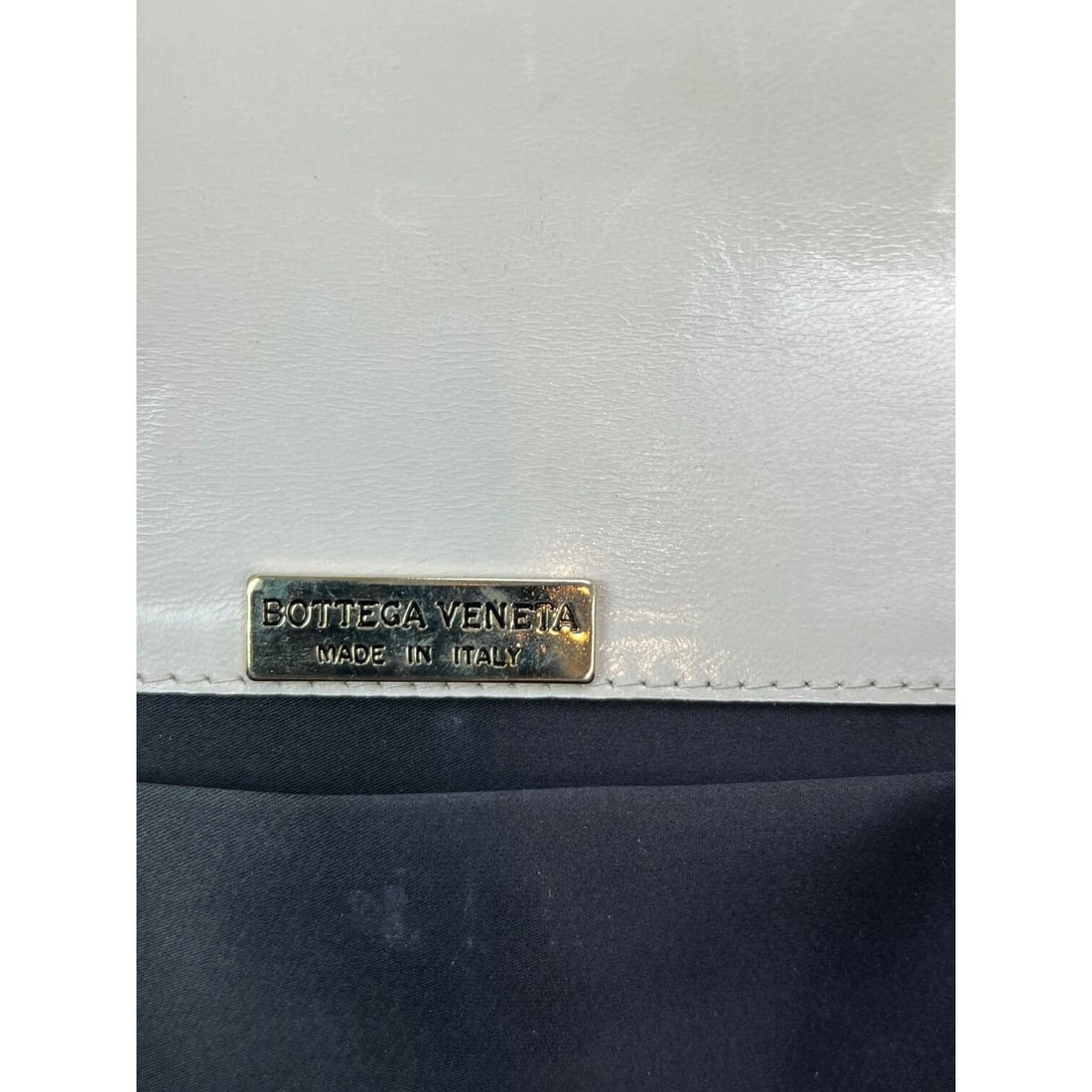 Bottega Veneta Intreciato white leather Shoulder Clutch Bag - 7
