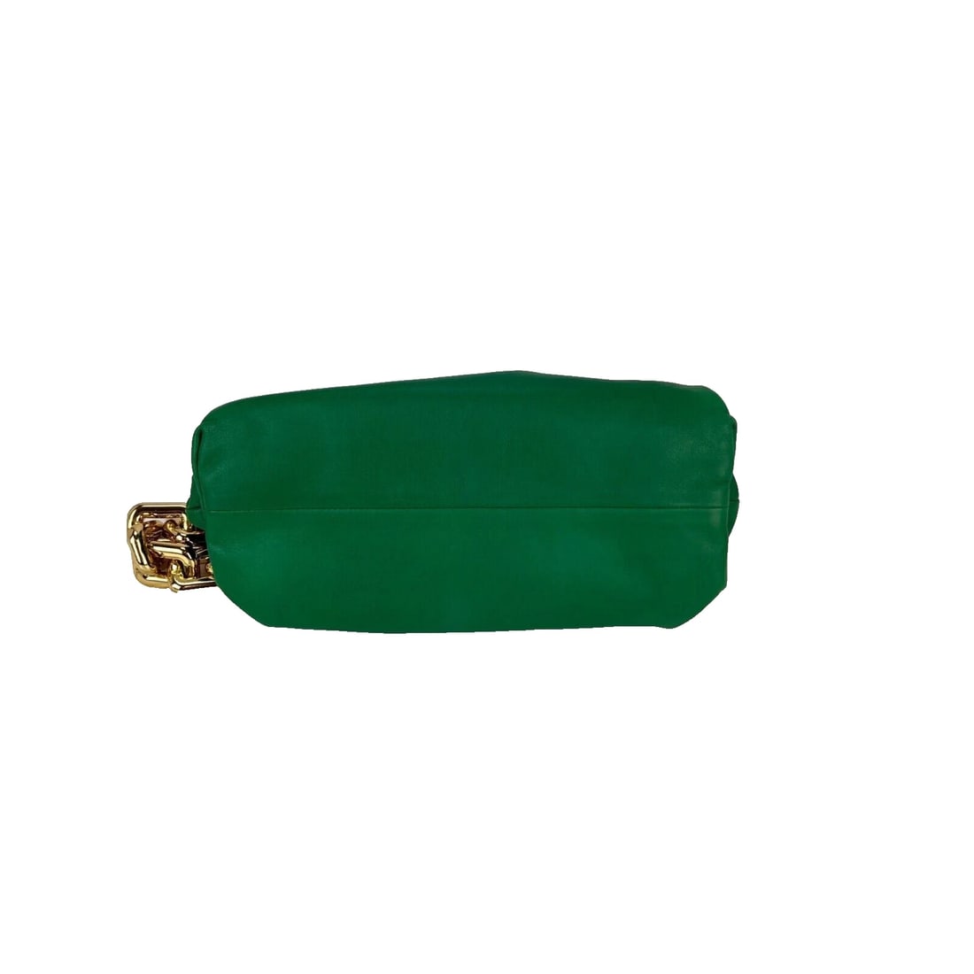 Bottega Veneta Green Chain Leather Pouch Bag Clutch - 8