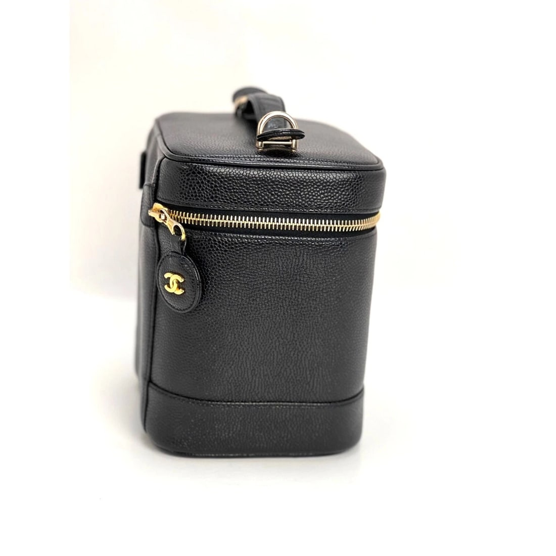 Chanel Vanity Cosmetic Case Black Caviar Leather Bag - 16