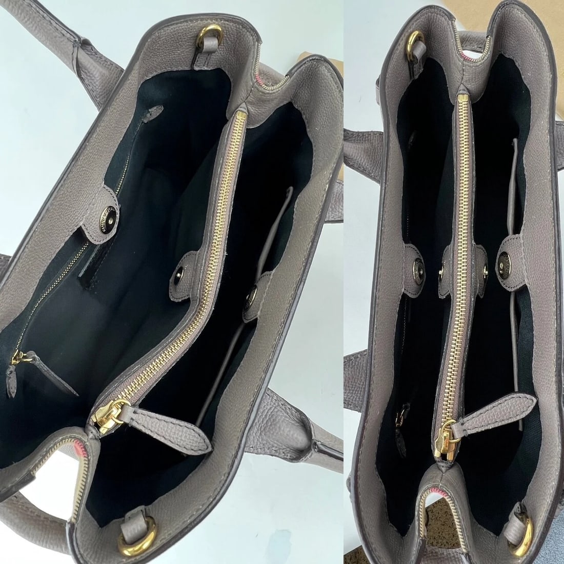 Burberry Banner House Check Leather Canvas Medium Hand Shoulder Bag - 7