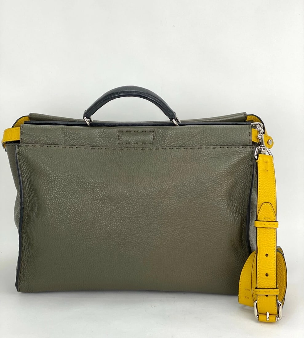 FENDI Briefcase SELLERIA large Peekaboo Iconic Essential Attache Bag - 7