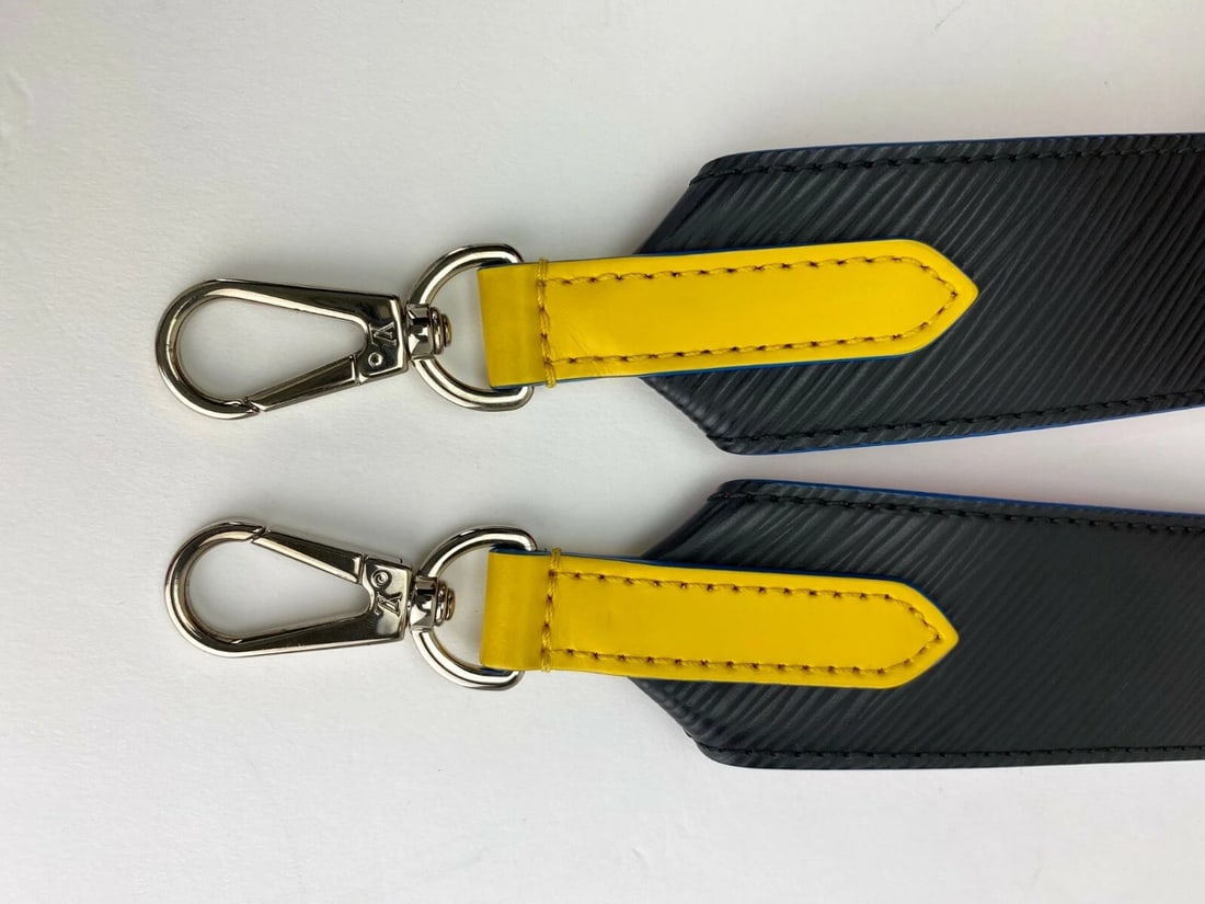 LOUIS VUITTON Strap Epi Bandouliere Shoulder Black Pink Leather Strap - 4