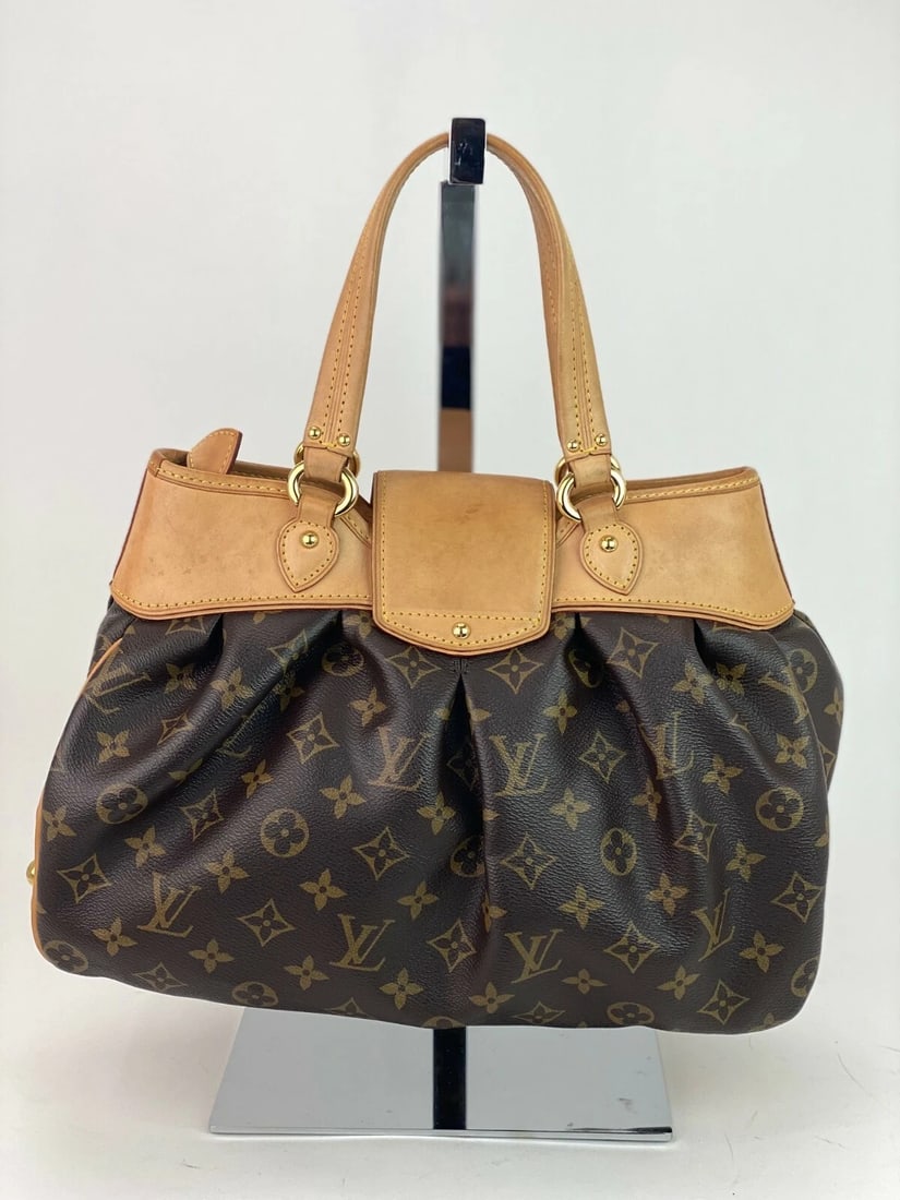 Louis Vuitton BOETIE PM Monogram Brown Canvas Hobo Tote Bag - 4