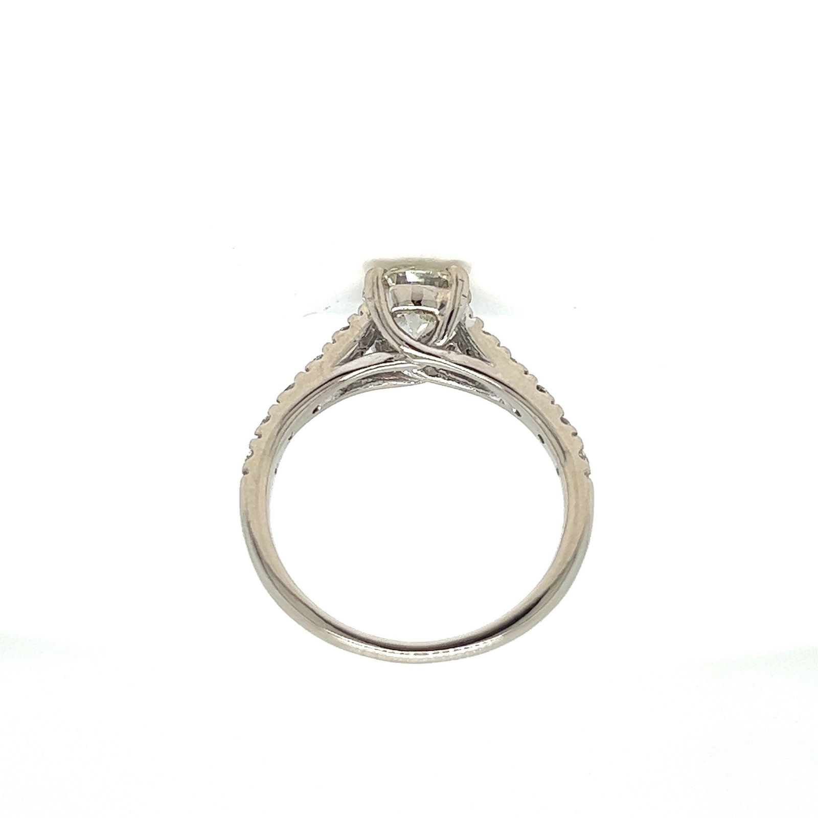 14k Diamond engagement ring 1.09 ctw round brilliant with EGL cert - 8