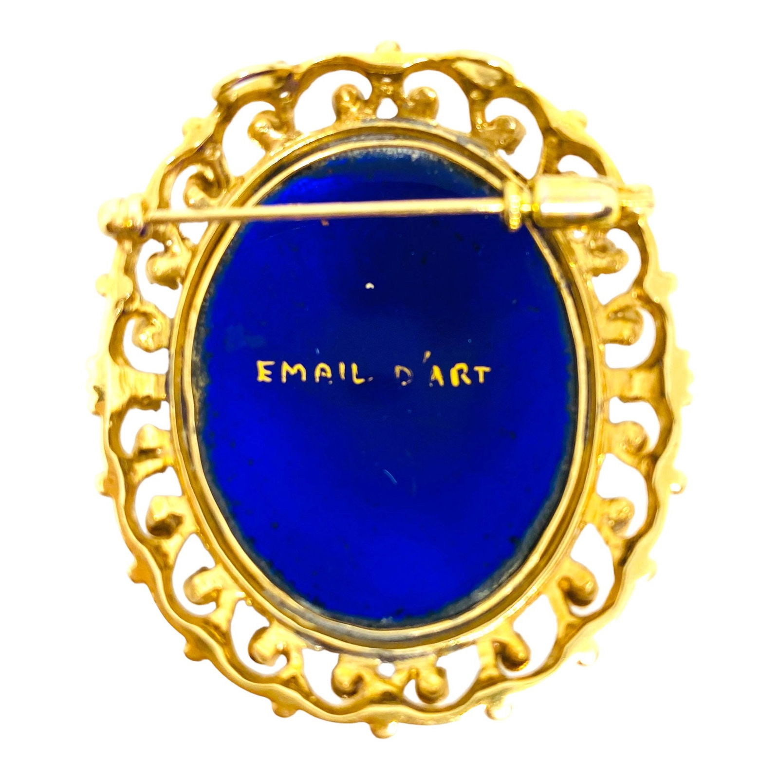 Magnificent French Limoge Enamel and diamond brooch-pendant Just REDUCED! - 3