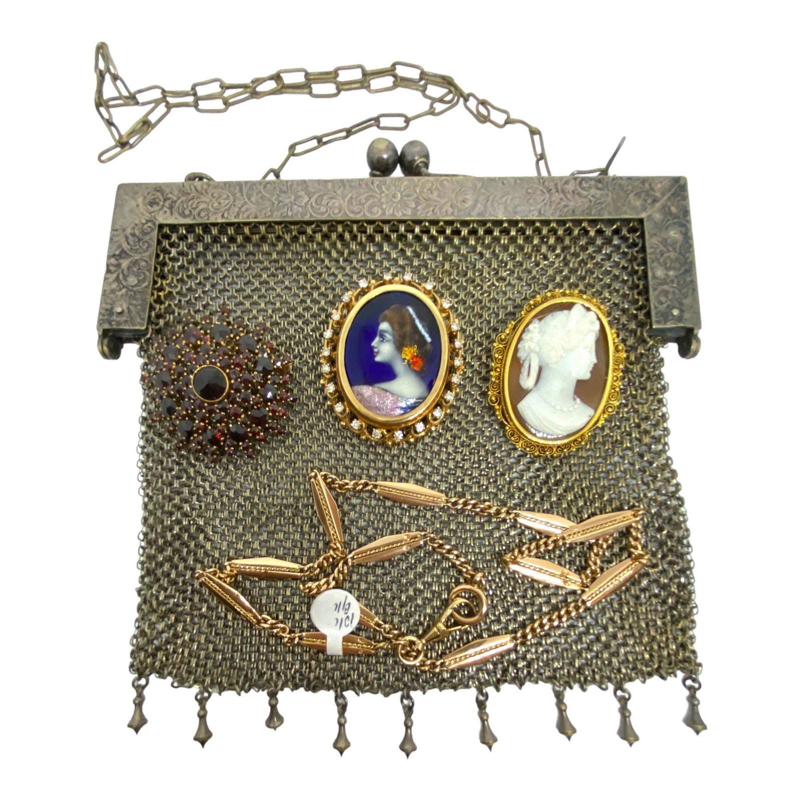 Magnificent French Limoge Enamel and diamond brooch-pendant Just REDUCED! - 8