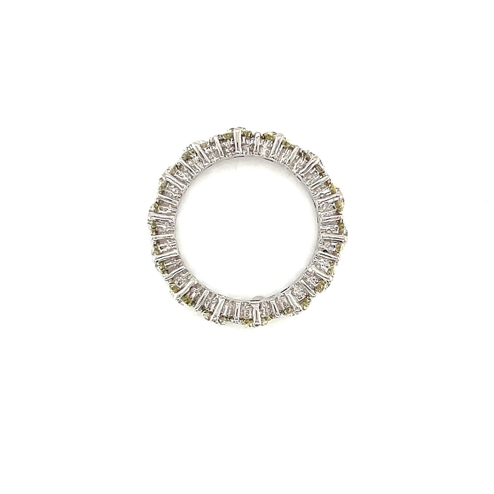 Platinum diamond eternity wedding band ring - 8