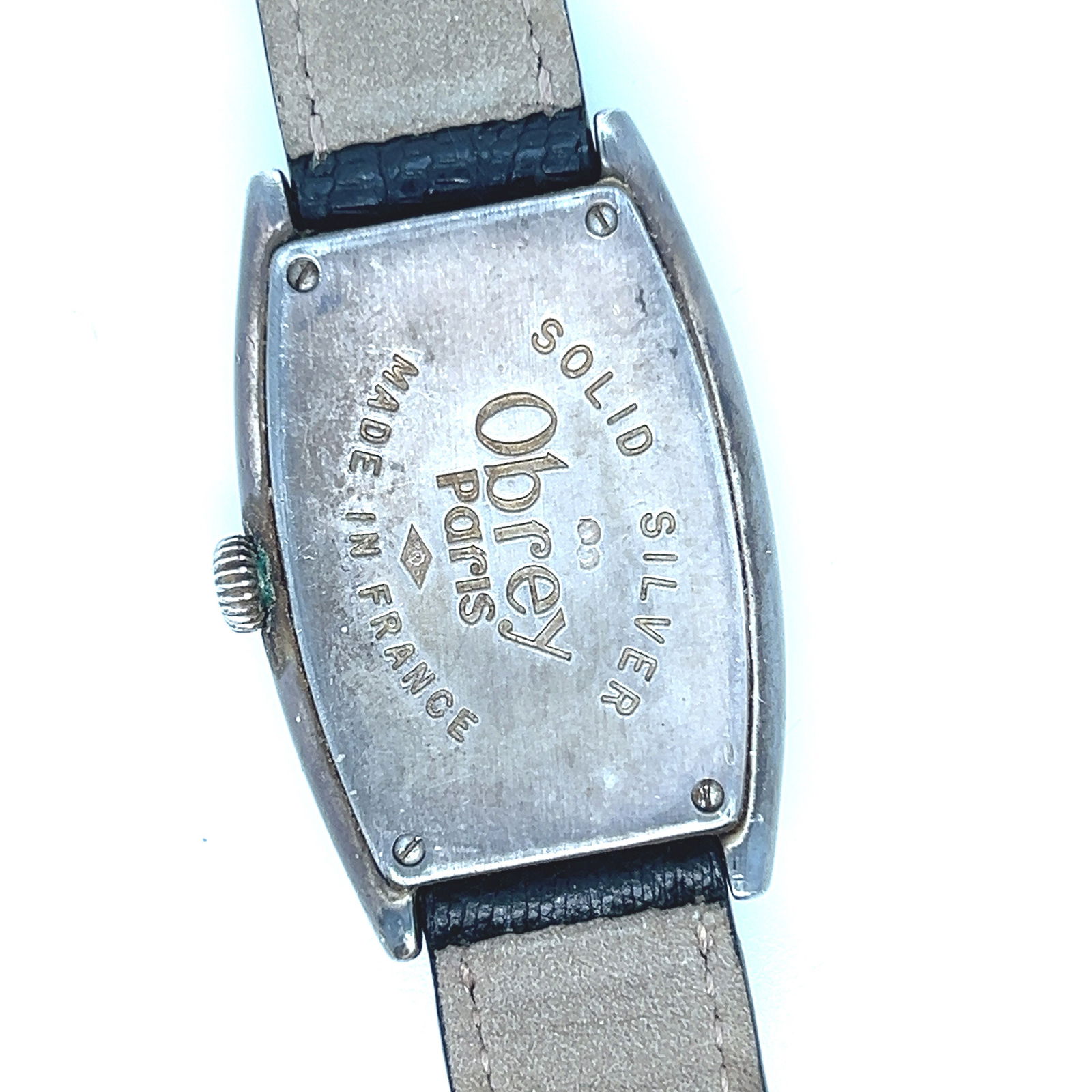 Just Reduced …Obrey Paris Silver rectangular curved unisex watch - 7