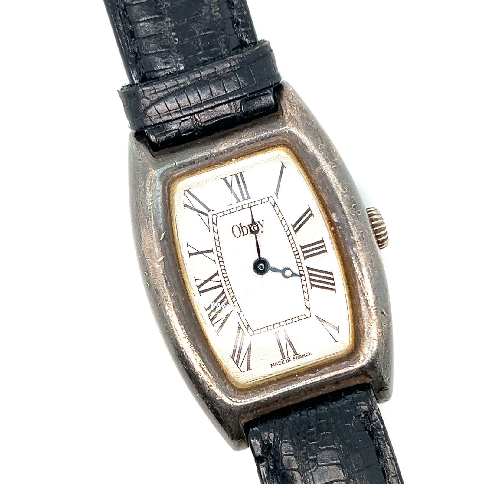 Just Reduced …Obrey Paris Silver rectangular curved unisex watch - 8