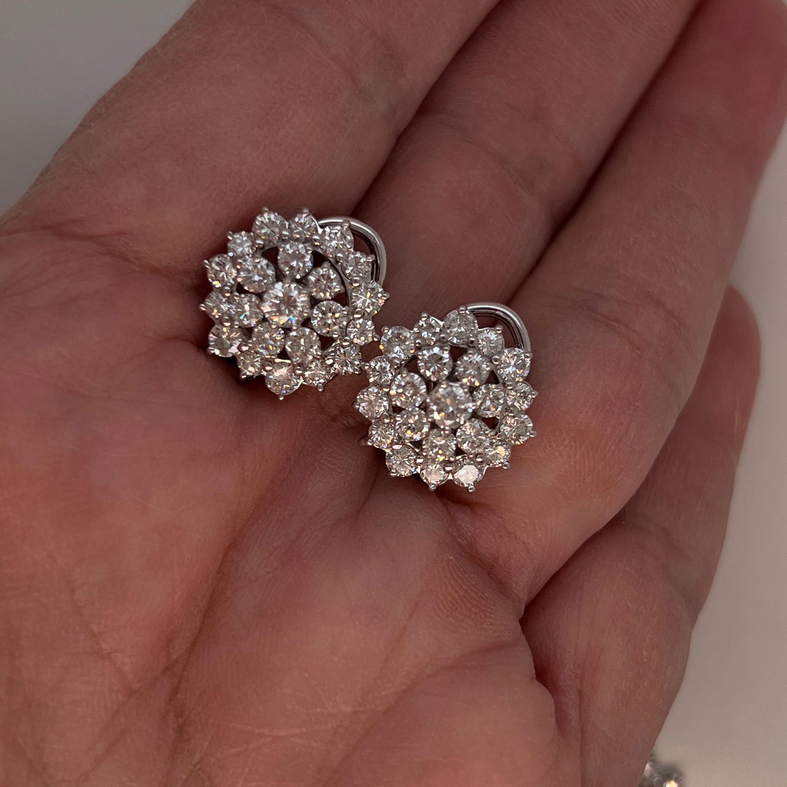 14k Vintage diamond Night and Day Chandelier earrings 6 tcw REDUCED! - 4