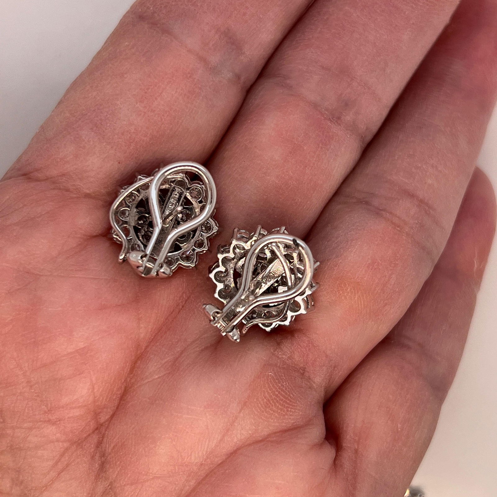 14k Vintage diamond Night and Day Chandelier earrings 6 tcw REDUCED! - 7