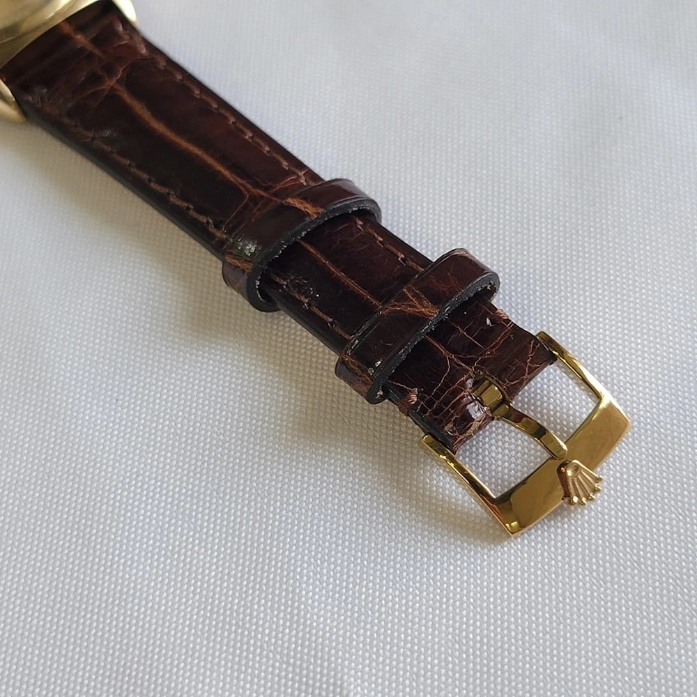 Rolex Oyster Ref 5030 18k Gold Mens 36mm 1940s Big Bubble Automatic Rare RA700 - 7