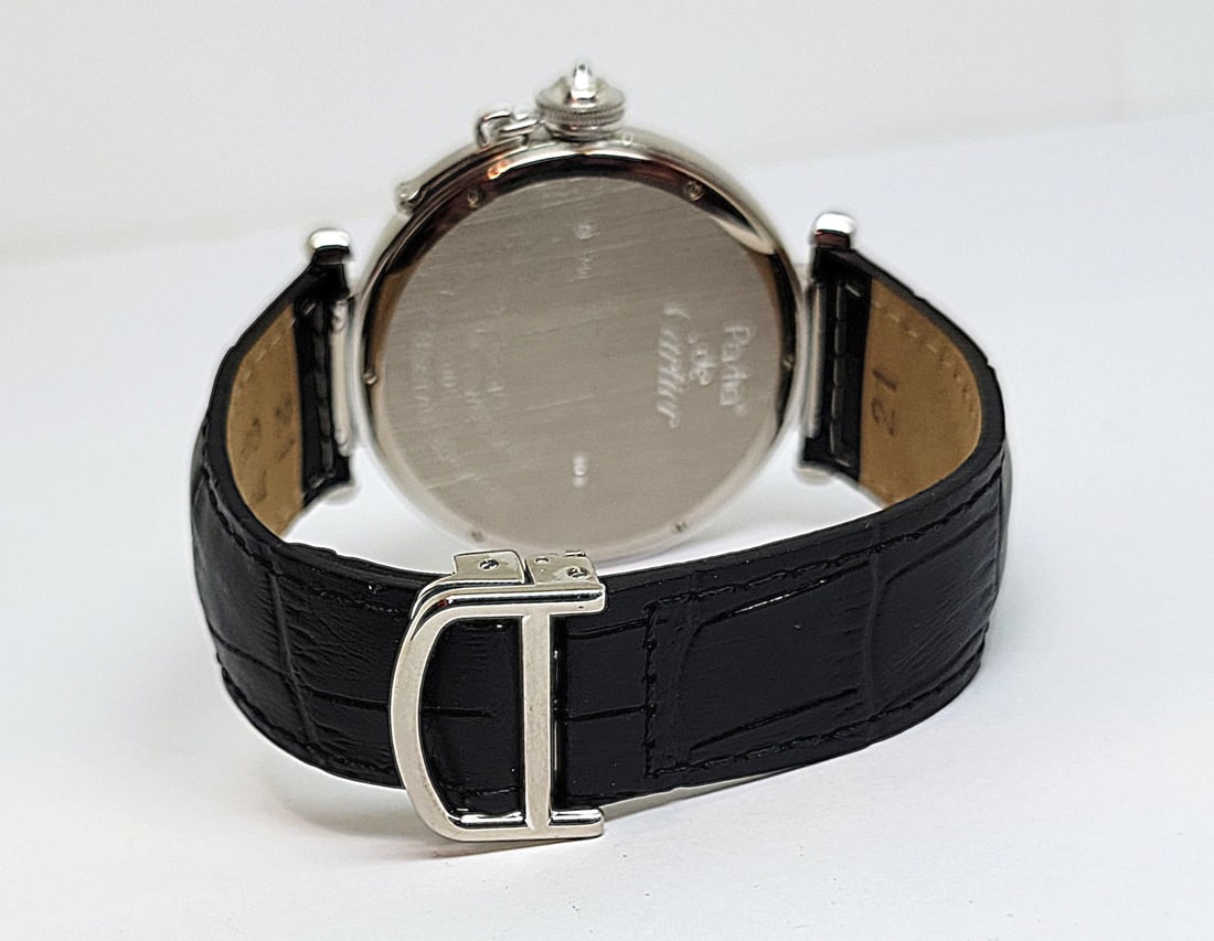 Unisex 18k White Gold CARTIER PASHA With Diamonds Automatic Watch Ref 2727* 42mm - 4