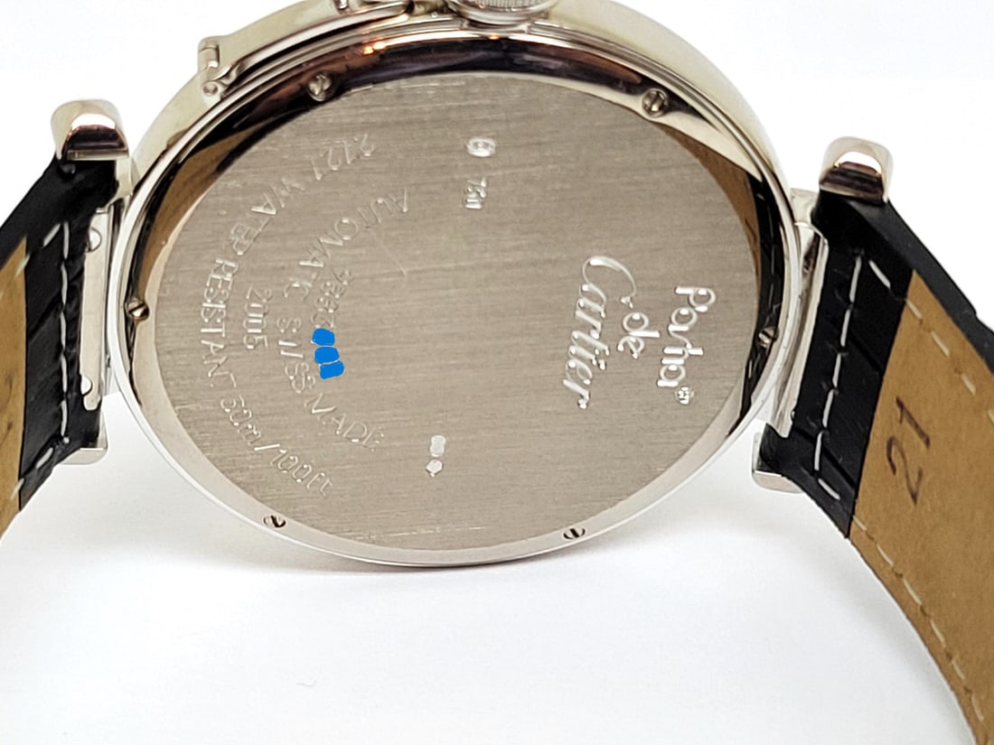 Unisex 18k White Gold CARTIER PASHA With Diamonds Automatic Watch Ref 2727* 42mm - 5