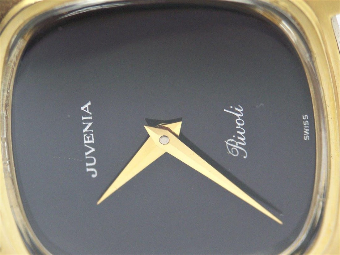 Vintage 18K Goldplated Unisex JUVENIA RIVOLI 17 Jewels Watch* EXLNT - 4