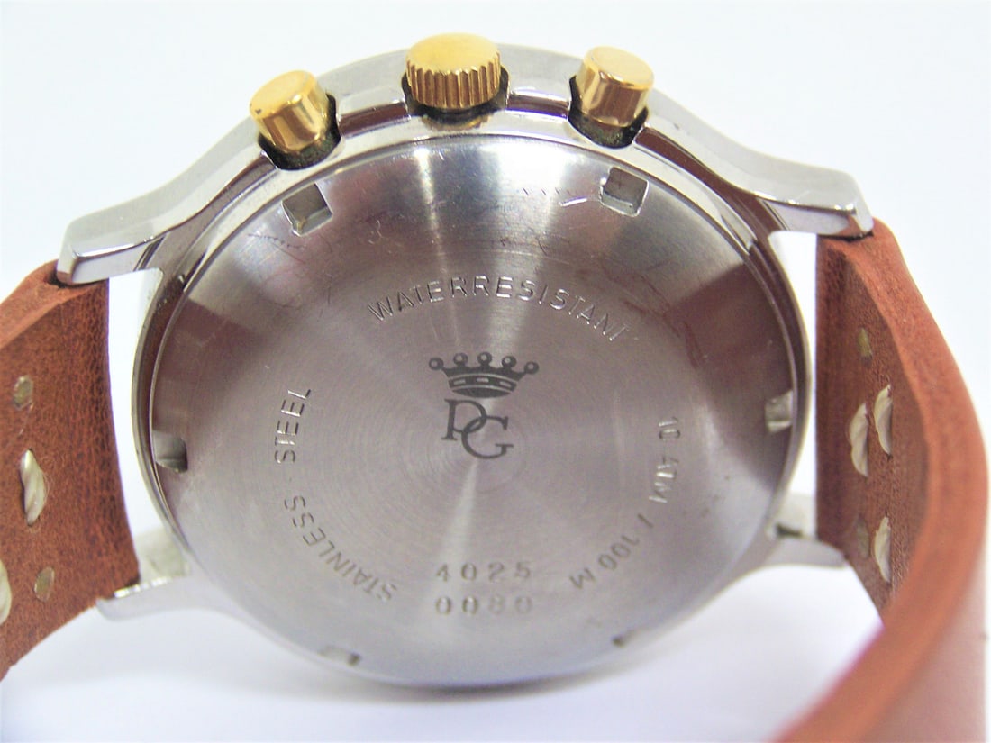 Vintage S/Steel PRYNGEPS Chronograph Automatic Day Date Watch 4025 c.1970s* EXLNT* SERVICED - 7