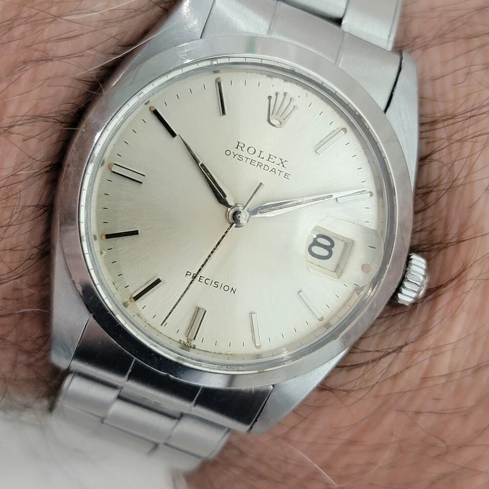 Rolex Oysterdate Precision Ref 6694 34mm Mens Manual Wind 1960s Vintage RA564 - 14