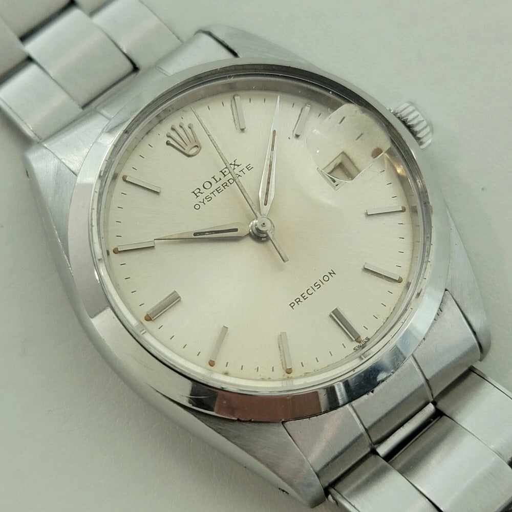 Rolex Oysterdate Precision Ref 6694 34mm Mens Manual Wind 1960s Vintage RA564 - 3