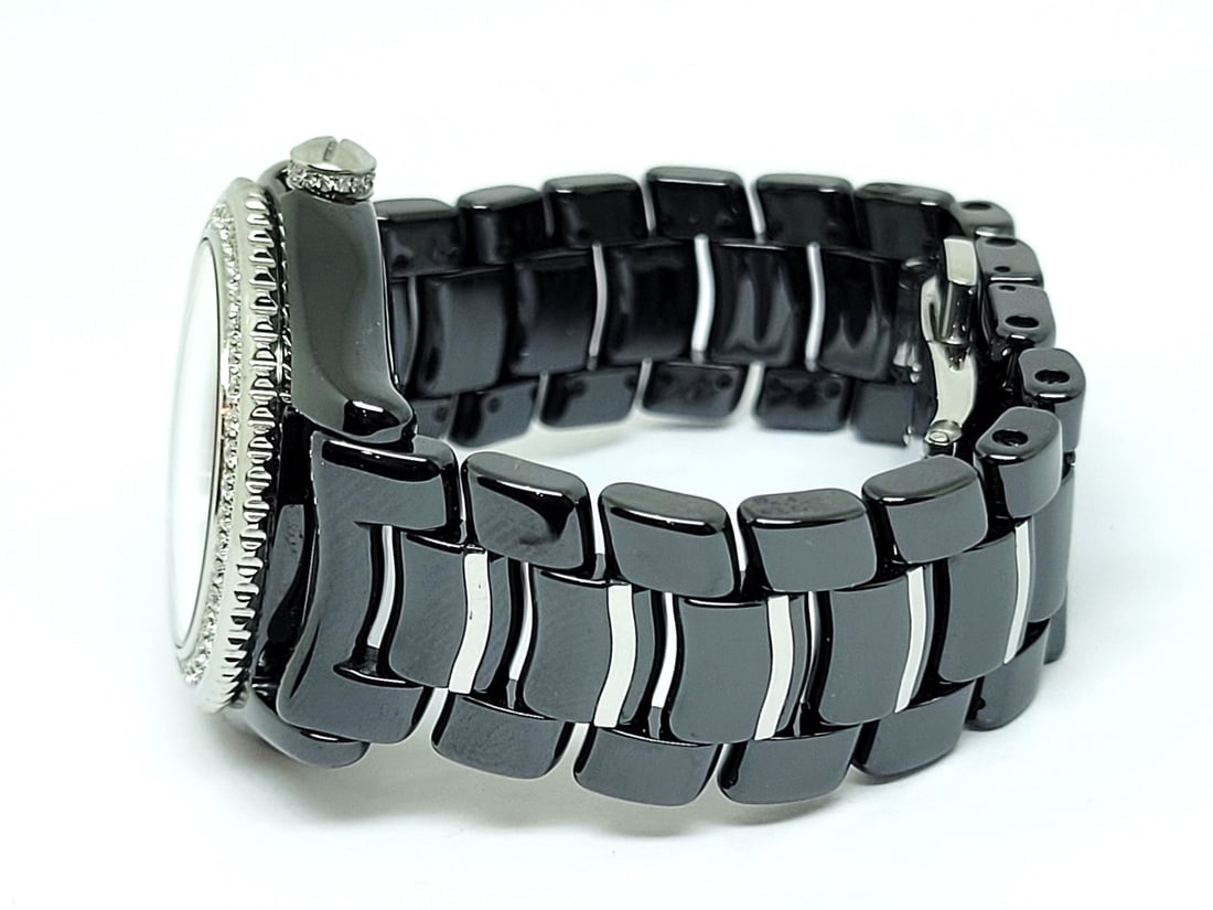 Ebel Onde Ladies Watch Black Ceramic with Diamonds A330359* EXLNT - 3