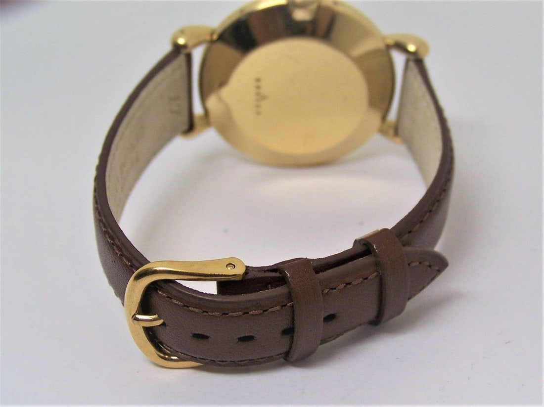 Vintage 18k Gold JAEGER-LeCOULTRE Triple Calendar Winding Mens Watch 1940s EXLNT - 3