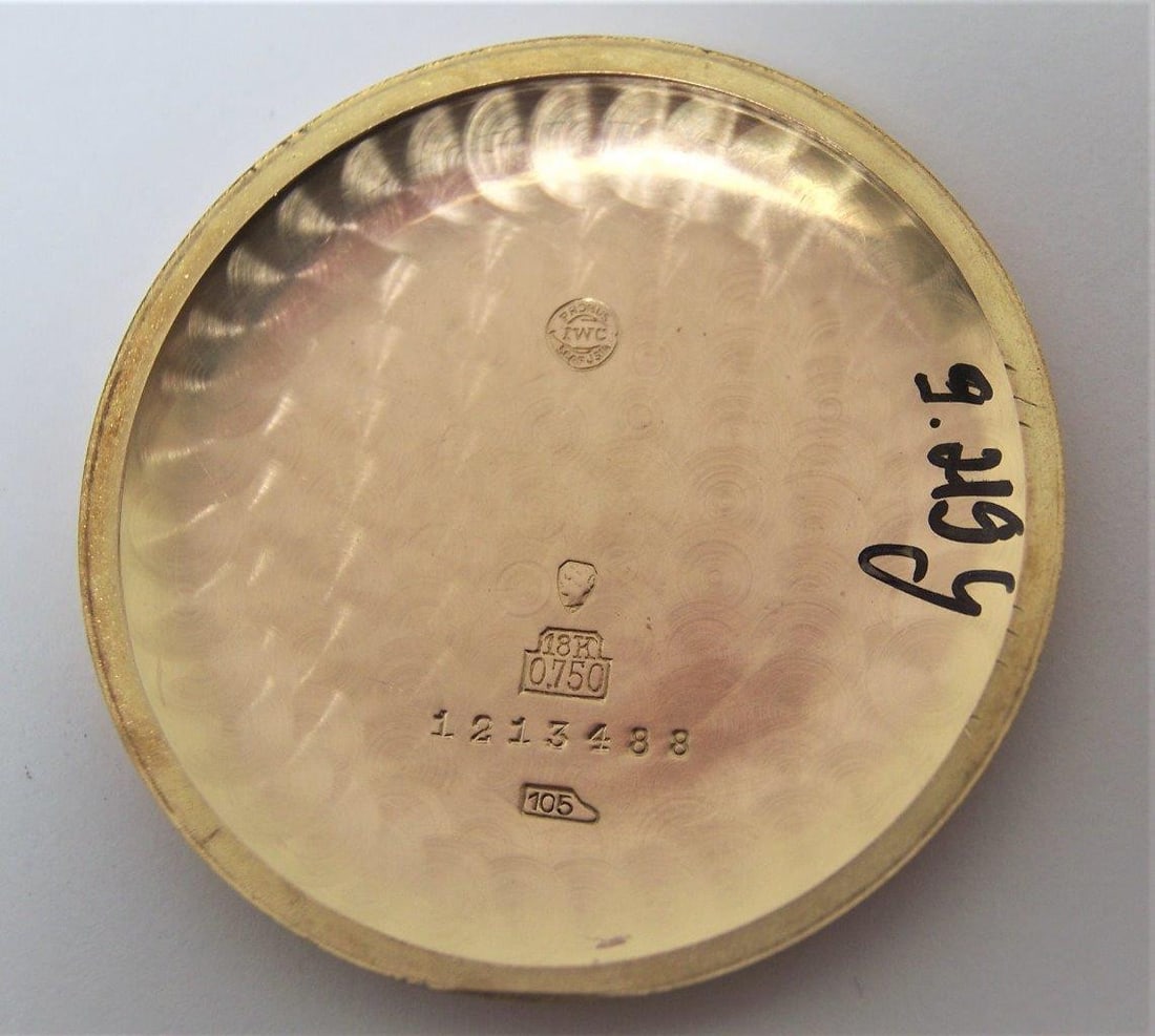 Vintage 18k Rose Gold IWC SHAFFHAUSEN Winding Watch 1950s Cal 89 SERVICED - 10