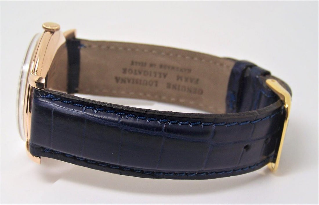 Vintage 18k Rose Gold IWC SHAFFHAUSEN Winding Watch 1950s Cal 89 SERVICED - 7