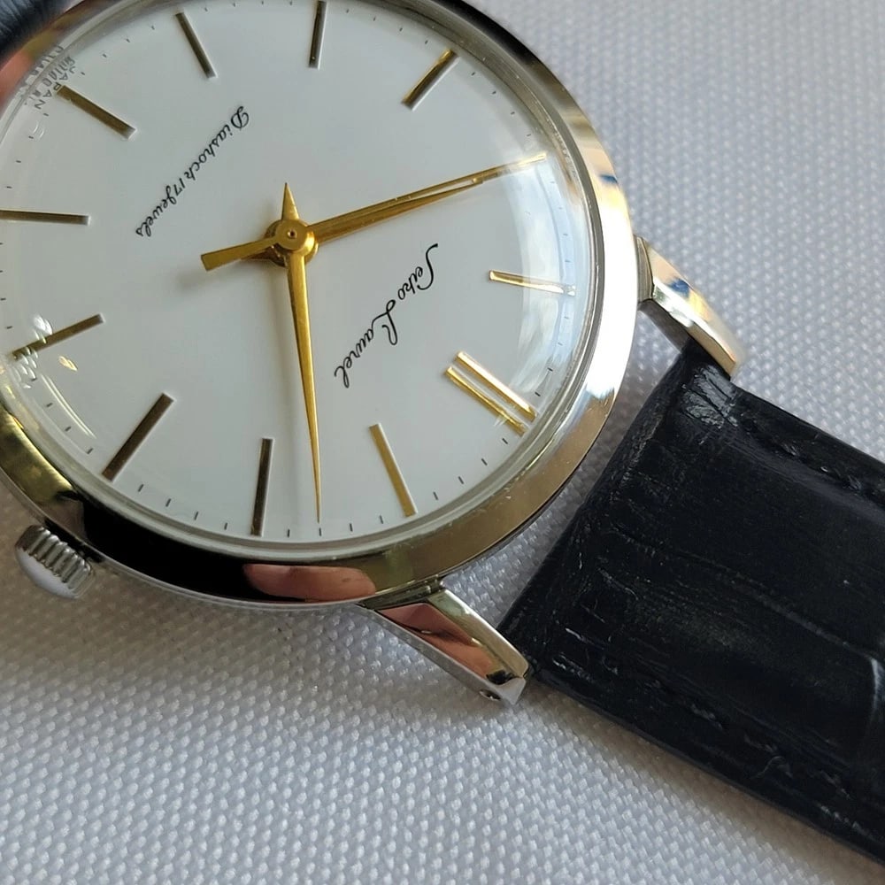 Seiko Laurel Ref 14073 35mm Mens 1960s Vintage Manual Wind Dress Watch RA726 - 6