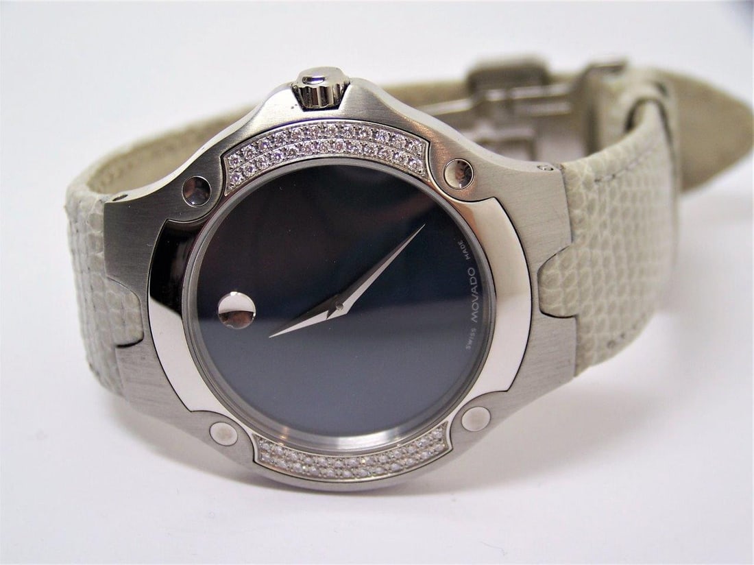 S/Steel MOVADO SPORTS EDITION Ladies Watch Ref 84 G1 1892 S with Diamonds - 4