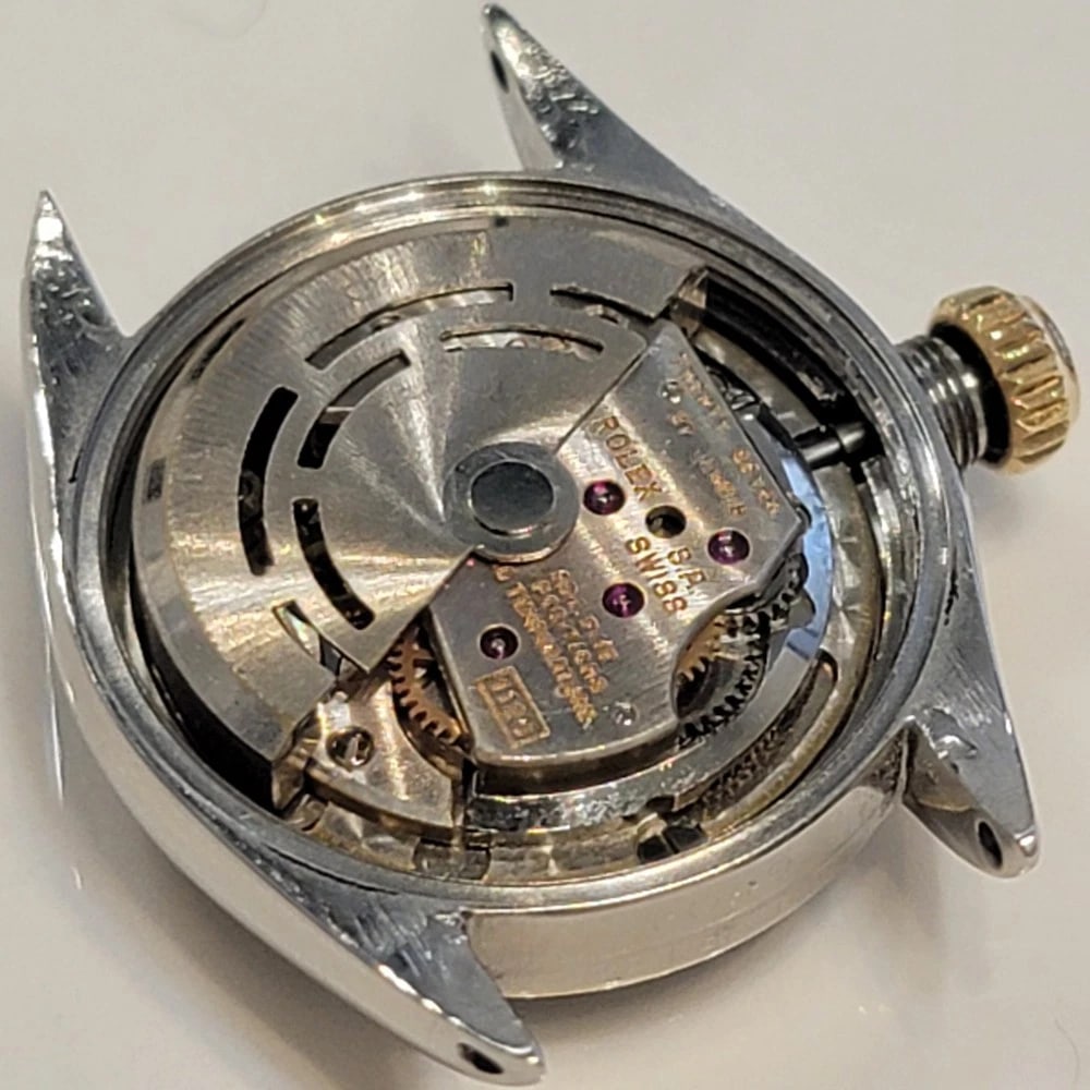 Rolex Oyster Ref 6504 14k Gold SS 25mm 1960s Ladies Bubble Back Automatic RA697 - 12