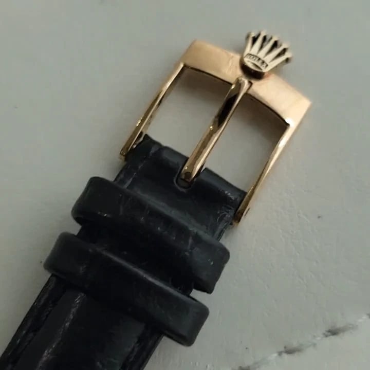 Rolex Cellini 3643 18k Gold 23mm Ladies Manual Wind 1960s Dress Watch RA637 - 2