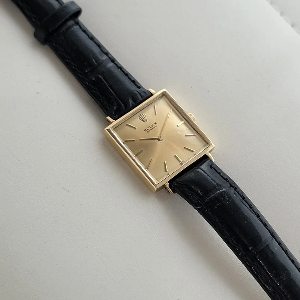 Rolex Cellini 3643 18k Gold 23mm Ladies Manual Wind 1960s Dress Watch RA637 - 7