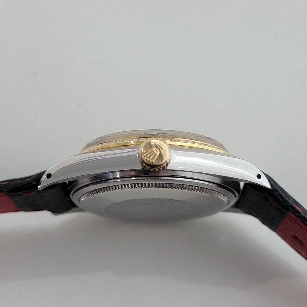 Rolex Oyster 16013 Datejust 36mm 18k SS Mens 1980s Diamond Dial Automatic RA549B - 9