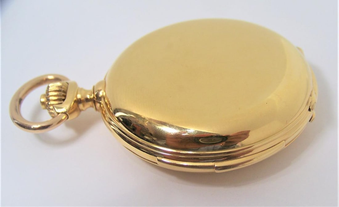 Antique Solid & Heavy 18K Minute Repeater watch with FULL HUNTER Case* EXLNT - 8