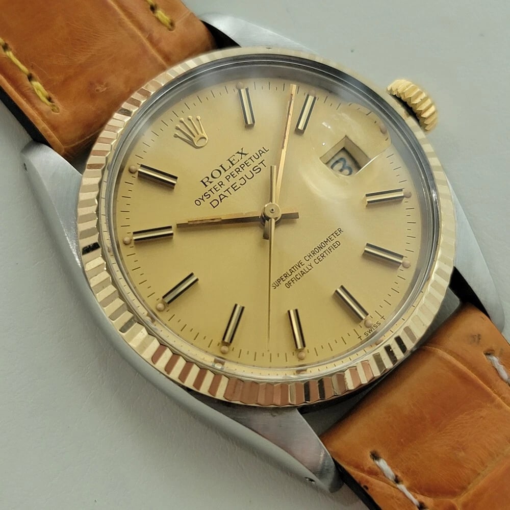 Rolex Oyster Datejust Ref 16013 Mens 36mm 18k SS 1970s Automatic Swiss RA558B - 4