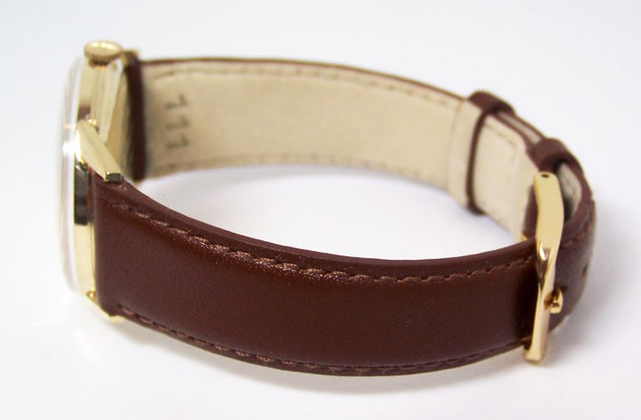 Vintage 14k LONGINES Mens Winding Watch Cal 370* 50 Years AWARD* EXLNT - 4