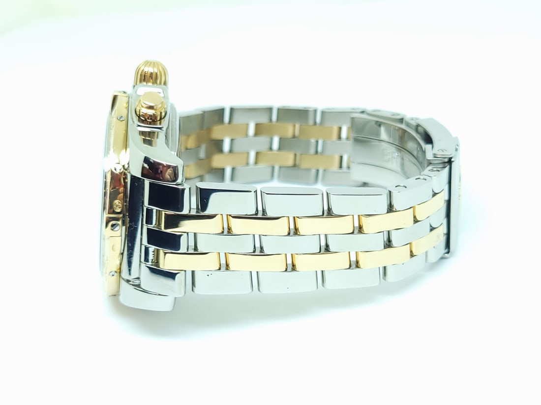 S/Steel & 18k BREITLING CHRONOMAT Chronograph Automatic 41 mm Watch CB0140 EXLNT - 4