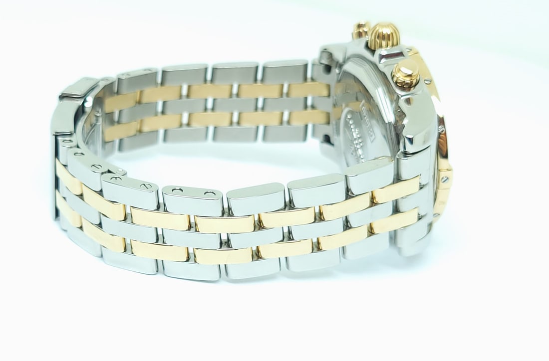 S/Steel & 18k BREITLING CHRONOMAT Chronograph Automatic 41 mm Watch CB0140 EXLNT - 6