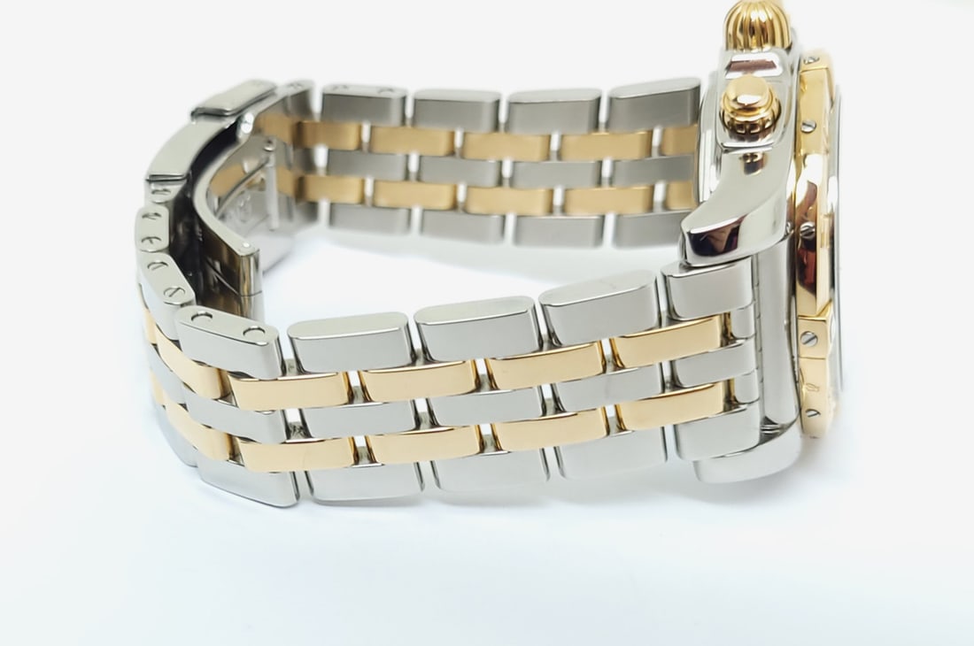 S/Steel & 18k BREITLING CHRONOMAT Chronograph Automatic 41 mm Watch CB0140 EXLNT - 7