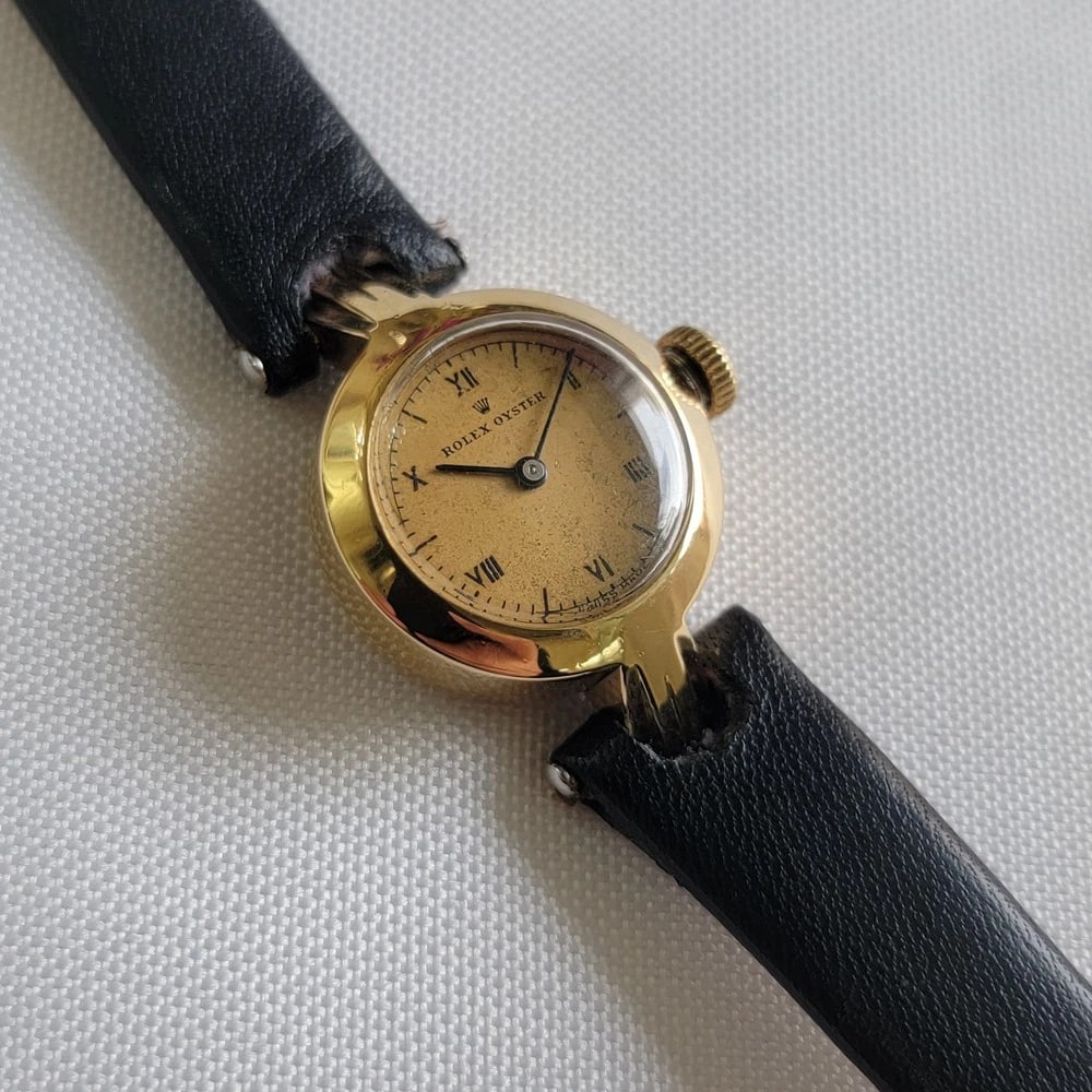 Rolex Oyster Solid 18k Gold Ladies 1930s Manual Wind Cocktail Watch RA639 - 3