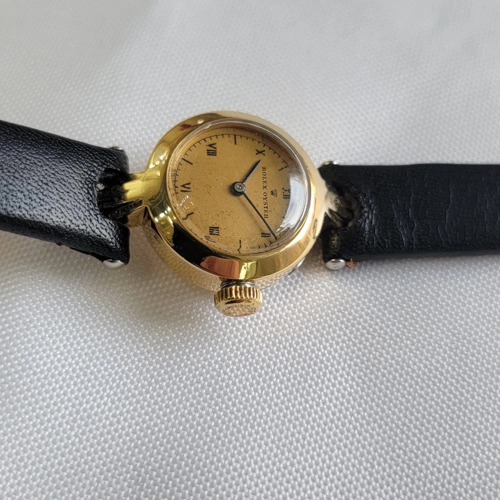 Rolex Oyster Solid 18k Gold Ladies 1930s Manual Wind Cocktail Watch RA639 - 5