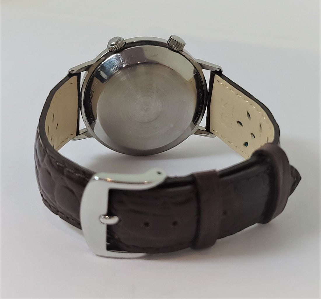 Vintage JAEGER-LeCOULTRE Automatic MEMOVOX Alarm Watch 1960s Cal.916* EXLNT - 5