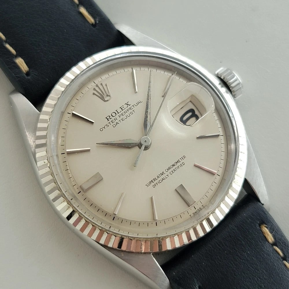 Rolex Oyster Datejust 1601 36mm 18k Gold SS Mens Vintage 1960s Automatic RA619: Title:Rolex Oyster Datejust 1601 36mm 18k Gold SS Mens Vintage 1960s Automatic RA619 Description:A world's icon, Men's 18k white gold & stainless steel Rolex Oyster Perpetual Datejust Ref. 1601 automa