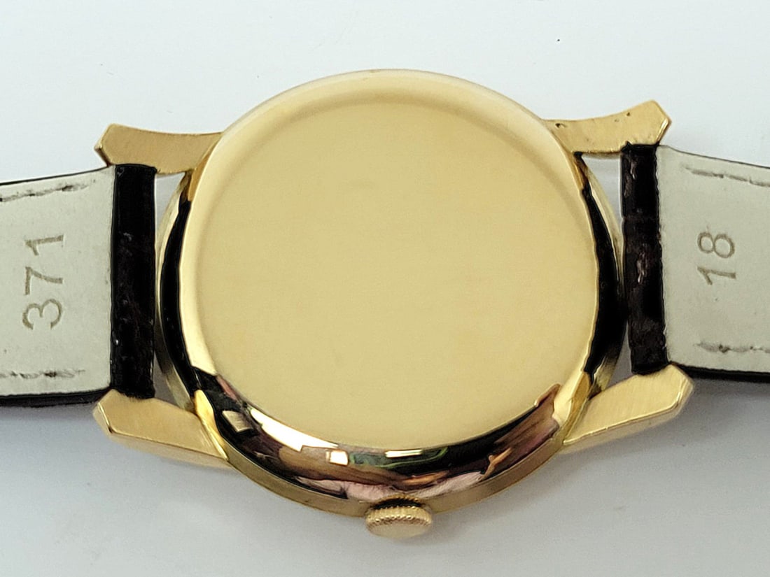 Vintage 18k Rose Gold IWC SHAFFHAUSEN Winding Watch 1950s Cal 89 EXLNT* SERVICED - 8