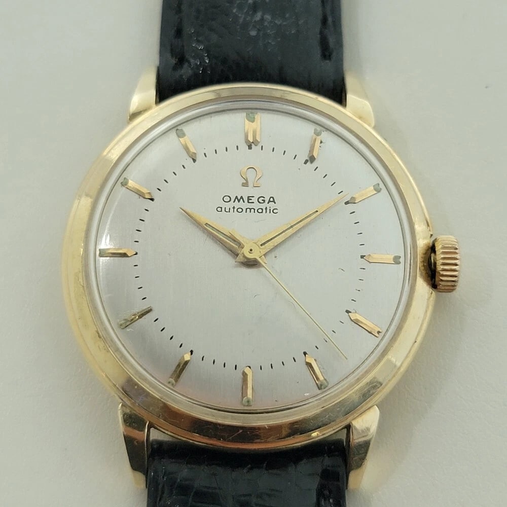 Omega Collection GX6525 34mm 14k Solid Gold Mens Automatic 1950s Vintage RA579 - 4