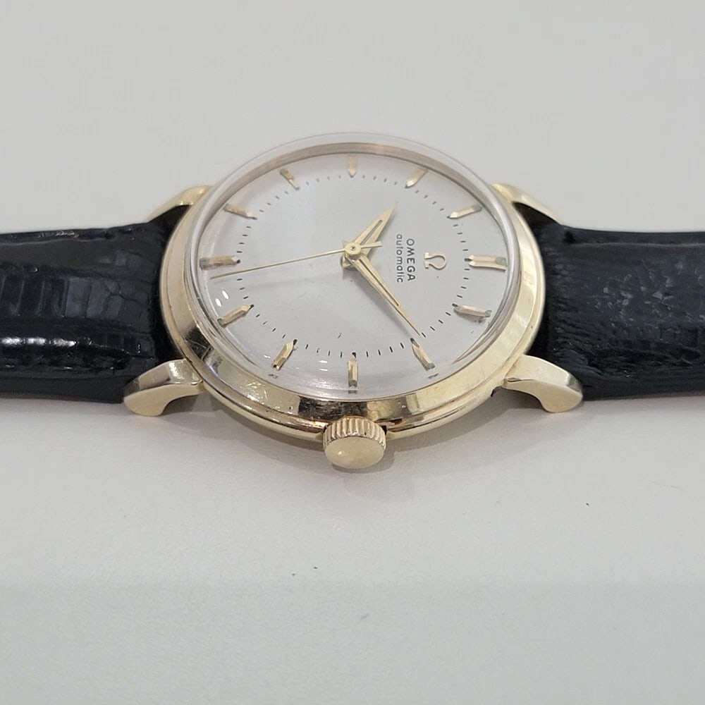 Omega Collection GX6525 34mm 14k Solid Gold Mens Automatic 1950s Vintage RA579 - 5